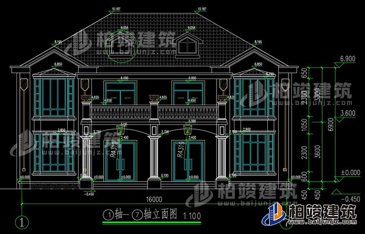 正立面图